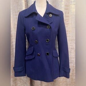 Express navy blue coat